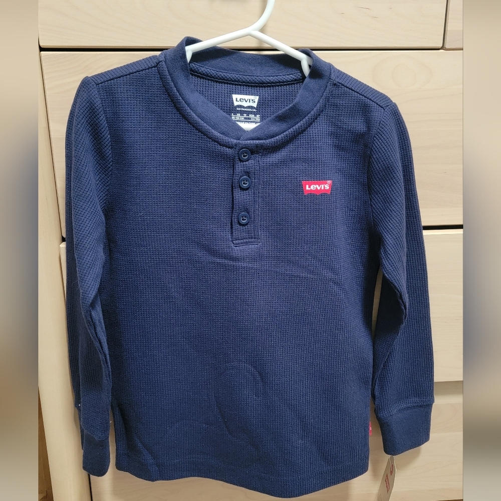 Levi's Kids Dark Blue Long Sleeve Tee